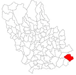 Location in Prahova County