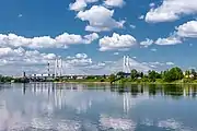 View of the bridge from Rybatsky District