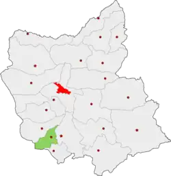 Location of Bonab County in East Azerbaijan province