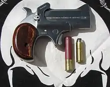 A modern .45 Colt and .410 bore Bond Arms derringer