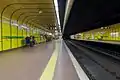 Station platform after the demolishment of the old ramp