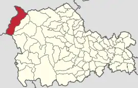 Location in Neamț County