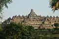 The Buddhist Borobudur temple, an elaborate stupa arranged in a grand mandala