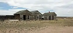 Old buildings along U.S. Route 30 in Bosler.