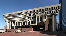 Image 65Boston City Hall is a Brutalist-style landmark in the city. (from Boston)