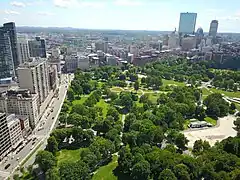 Image 59Aerial view of Boston Common in Downtown Boston (from Boston)