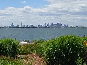 Boston's skyline from Spectacle Island