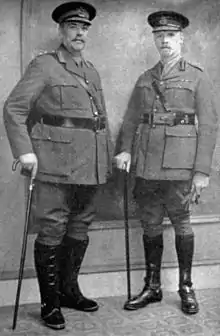 Image 15Generals Smuts (right) and Botha were members of the British Imperial War Cabinet during World War I. (from History of South Africa)