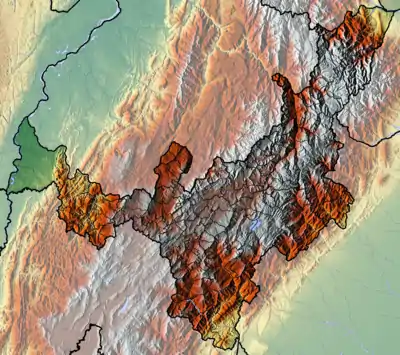 Topography of Boyacá