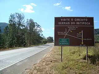 BR-267 in Olaria, Minas Gerais