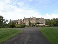 Bradfield House, the South front and service wing, added by Hayward in the 1860s