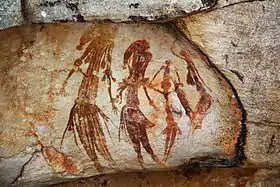 Image 21Gwion Gwion rock paintings found in the north-west Kimberley region of Western Australia c. 15,000 BC (from History of painting)