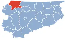 Location within the voivodeship