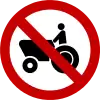 No agricultural vehicles