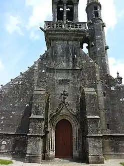 The west door of the Notre-Dame-et-Saint-Tugen church