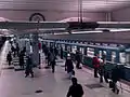 Subway train at Bratislavskaya station