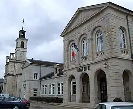 The town hall in Brazey-en-Plaine