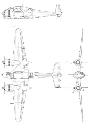 3-views of the Bréguet 693