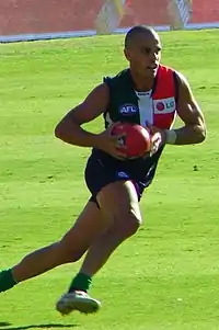 Brett Peake playing for Fremantle in 2006