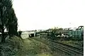 A picture of Brettell lane station in 2003. The line is still open to freight.