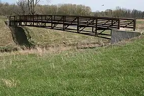 Pedestrian bridge in the Havenwoods State Forest