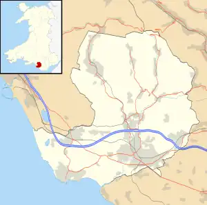 Llangynwyd Lower is located in Bridgend