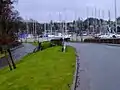 Old and new bridges at Kip Marina