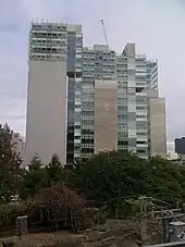 The Roma Street facade of the new Law Courts Complex