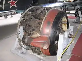 Engine example on display at thePrague Aviation Museum, Kbely