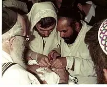 Preparing for a Jewish ritual circumcision