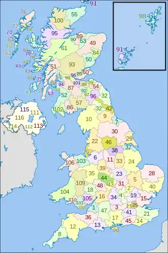 Former postal counties