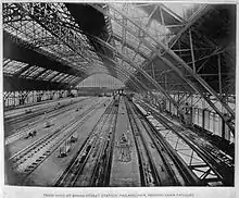 Broad Street Station Trainshed (1892, demolished 1953) had a single span of 306 feet (91 m).