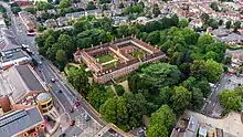 Bromley College from the air.