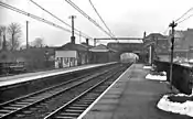 Brooklands railway station in 1962.