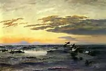 Eiders at sunrise, 1928