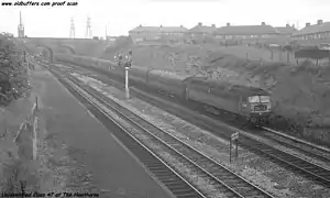 The original Hawthorns Halt in 1966