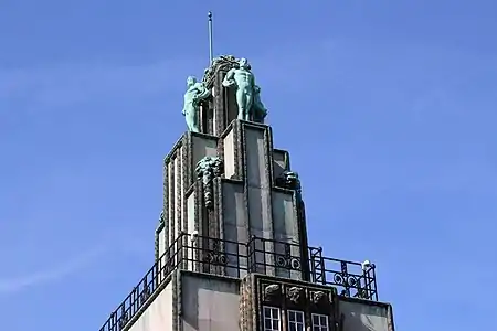 Detail of Stoclet Palace in Brussels (1905-1911)