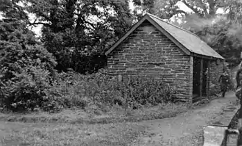 Brynglas Station, looking east. 3 August 1951.