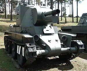 Finnish BT-42 assault gun, a modification of the Soviet BT-7