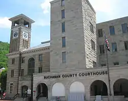 Buchanan County Courthouse in Grundy