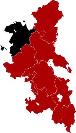 Buckingham Hundred (black) shown in Buckinghamshire