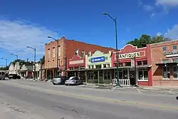 Some of the shops along Main Street