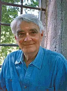 Artist Budd Hopkins, pictured in 1997, was a member of the March Gallery.