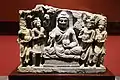 The Buddha and Heavenly kings, 2nd-3rd cent. CE