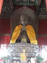 Vairocana Buddha statue in Wanchun Pavilion