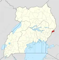 District location in Uganda