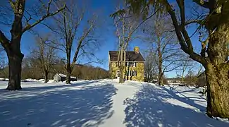 Bull Stone House sits on 100 acres in Hamptonburgh, New York. Built in 1722.