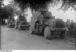 Sd.Kfz. 3, military variant "Armoured Motor Vehicle" with a significantly different structure