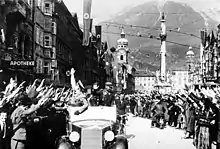 Image 12Cheering crowds greet the Nazis in Innsbruck (from Causes of World War II)