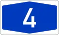 Bundesautobahn 4 number.svg